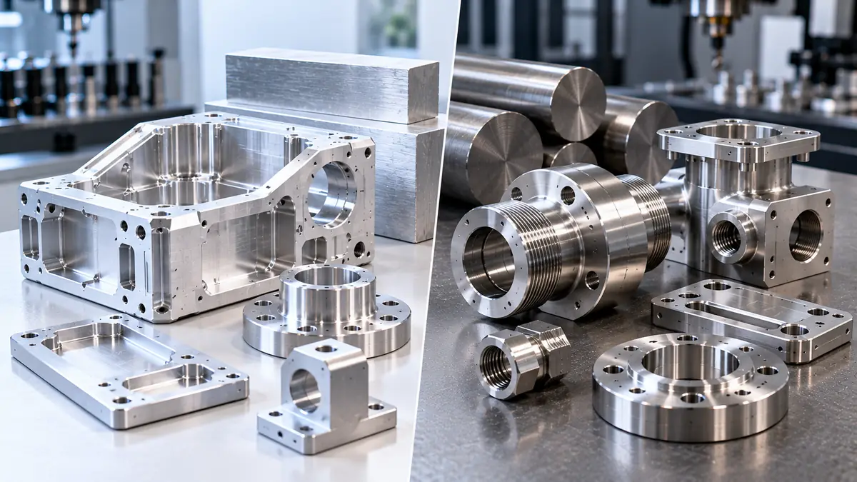 aluminum vs stainless cnc parts