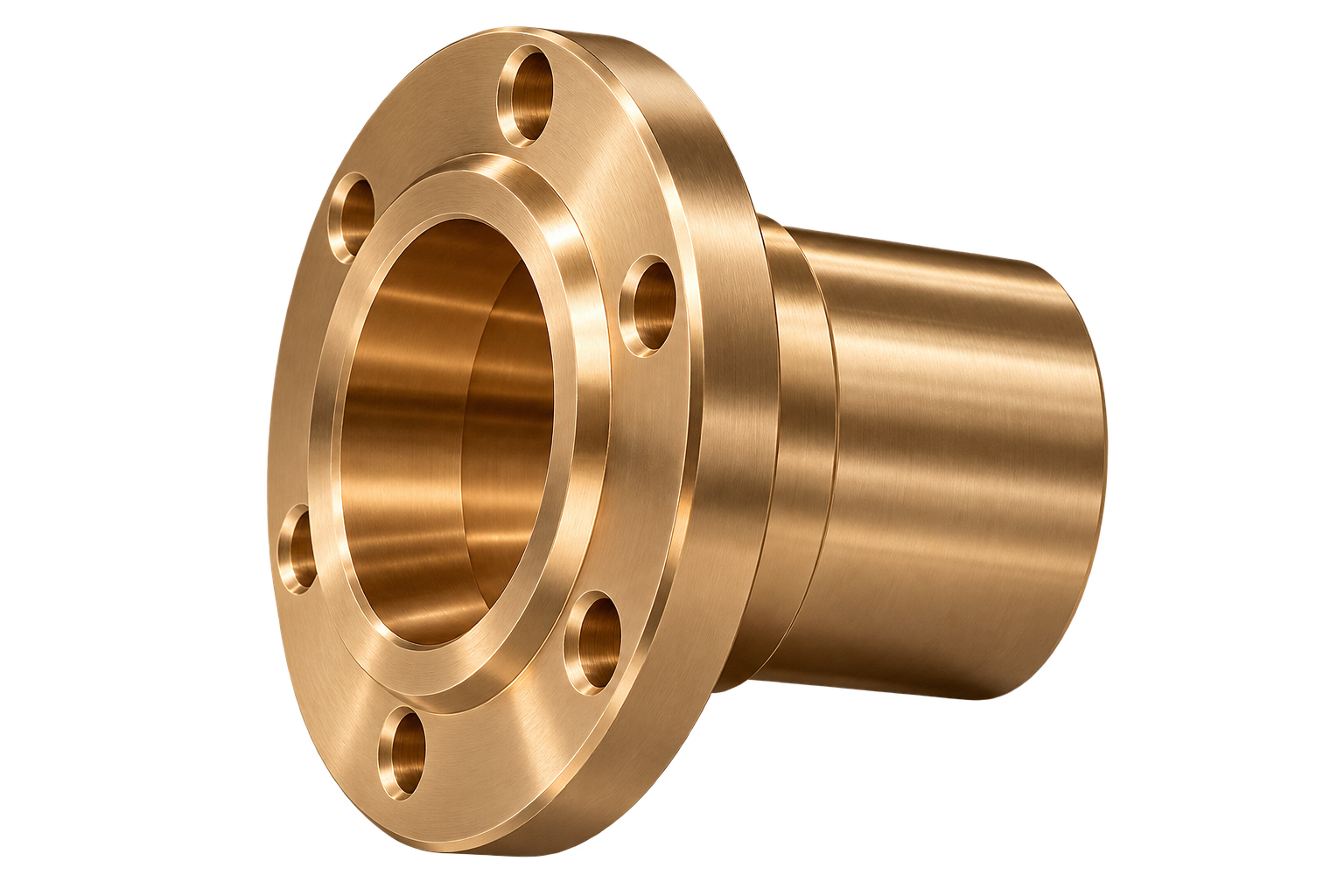 Machined Bronze Flange Bushing